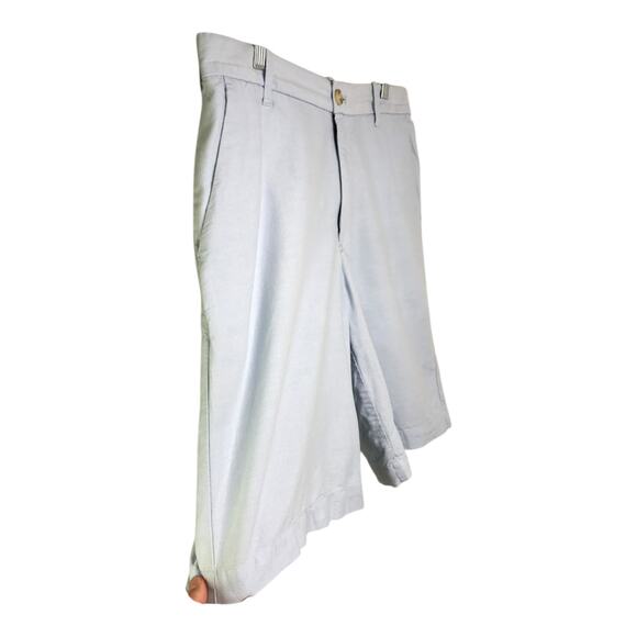 Izod Chino Short Mens Size 32 Light Blue LineLook Cotton Lightweight Simple - Picture 3 of 7